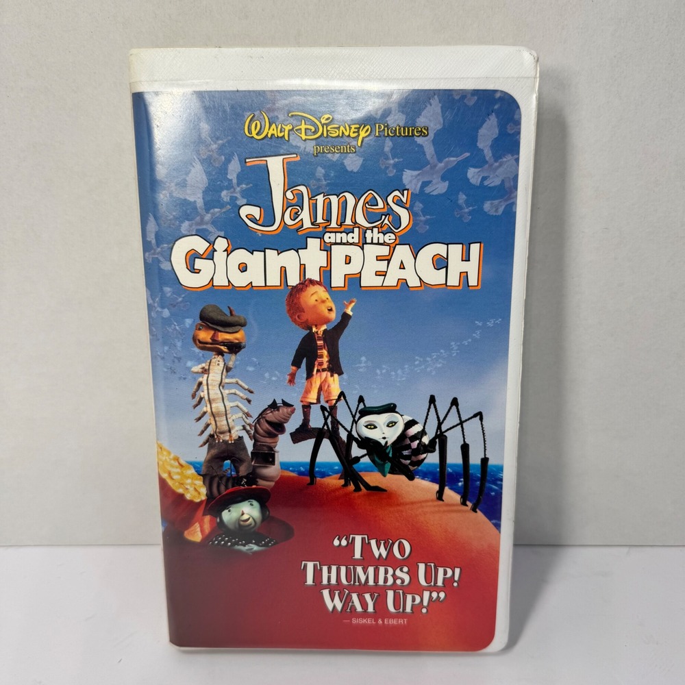 Vintage James and the Giant Peach VHS Movie Tape Walt Disney 1996 Clamshell Case